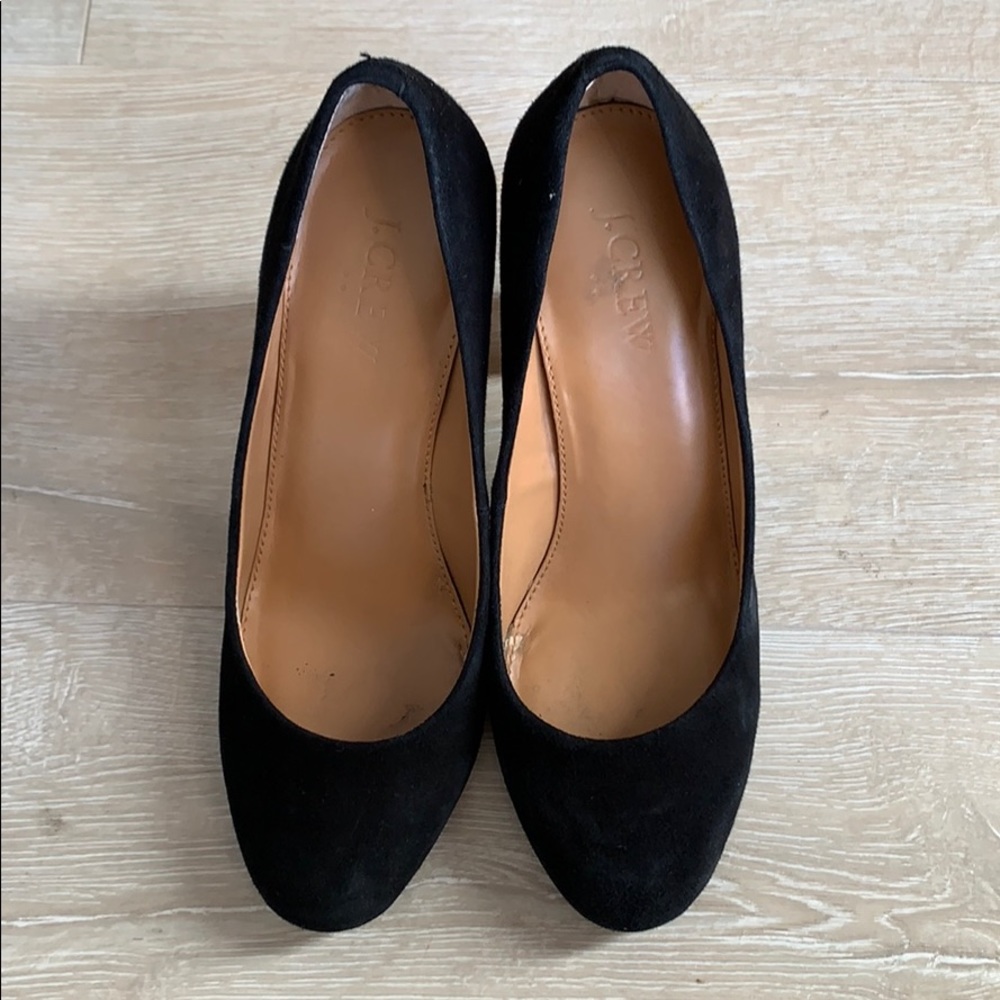 J. Crew Factory Olive Suede Pumps